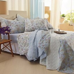 Jogo de Cama Santista Casal 4 peças 150 Fios Prata Kali - 2