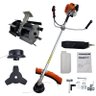Roçadeira a Gasolina 52cc 2,5HP Profissional com Enxada Rotativa Capinadeira Carbon Fak - 1