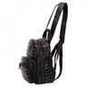 MOCHILA WJ MEDIA PU SPIKES PRETA FEMININA REF: WJ45231 - UN - Preto - 2