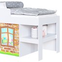 Ver imagem 3 de Cama Elevada Com Cortina Imaginação Meu Fofinho A05 Branco - Mpozenato