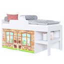Ver imagem 1 de Cama Elevada Com Cortina Imaginação Meu Fofinho A05 Branco - Mpozenato