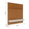 Painel para TV até 75 Polegadas Ripado Prime 2.2 Imcal Nature Off White - 2