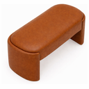 Ver imagem 2 de Recamier Decorativo Puff Fly 75cm Cama Solteiro Estofados:Marrom/Courino Sintético