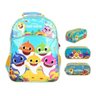 Kit Mochila Costas Baby Shark Family + Estojo Duplo Xeryus - 1
