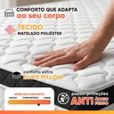 Ver imagem 6 de Cama Box Desmontável Queen Espuma Ortopédica Onix D33 158x198x58cm Hellen