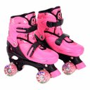 Ver imagem 1 de Patins Quad com Acessórios - Ajustável - 38 a 41 - G - Rosa - Dm Radical