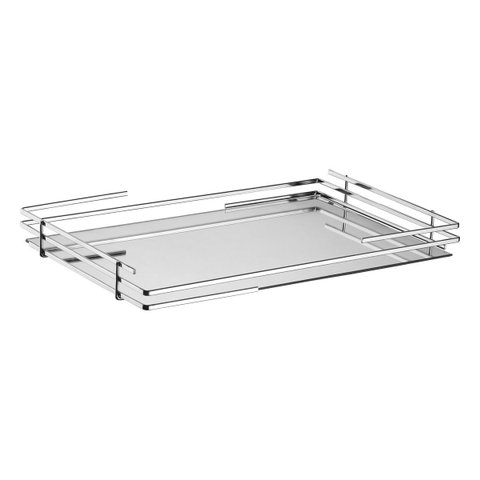 Bandeja Hara Celine Base Espelhada 41 X 30 Cm:cromada