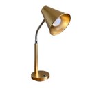 Ver imagem 5 de Abajur Luminária Mesa Flexível Dourado Decoração Casa e Sala ou Quarto, Cabeceira de Cama