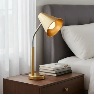 Abajur Luminária de Mesa Flexível Moderno Vintage Interruptor Decoração Casa Sala Quarto Escritório