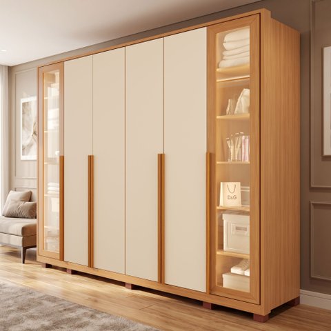 Guarda-Roupas Casal Trento 100% MDF 6 Portas e 6 Gavetas