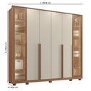 Ver imagem 2 de Guarda-Roupas Casal Salvatore 100% MDF Tuboarte 6 Portas e 6 Gavetas