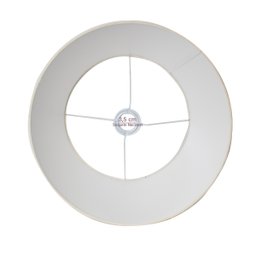 Cúpula Abajur Luminária de Tecido Algodão Soquete Nacional Ref 33 Bege - 3