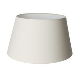Cúpula Abajur Luminária de Tecido Algodão Soquete Nacional Ref 33 Bege - 1