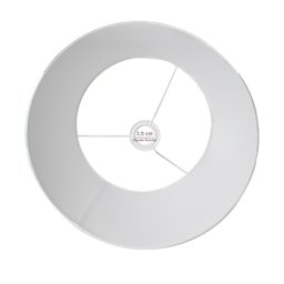Cúpula Abajur Luminária de Tecido Algodão Soquete Nacional Ref 33 Branco - 3