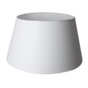 Ver imagem 2 de Cúpula Clássica de Abajur Luminária 23x30x40cm de Tecido Algodão Soquete Nacional Ref 33 Branco