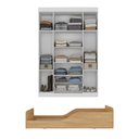 Ver imagem 5 de Jogo de Quarto Infantil com Minicama Montessoriana e Guarda-Roupa Encanto Multimóveis MP4840 Branco