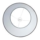 Ver imagem 3 de Cúpula de Abajur 23x30x40cm Tecido Algodão Soquete Nacional Ref 33