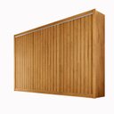 Ver imagem 2 de Guarda-Roupa Casal Ripado 3 Portas e 6 Gavetas 100% MDF York 3R Marrom/Peróba