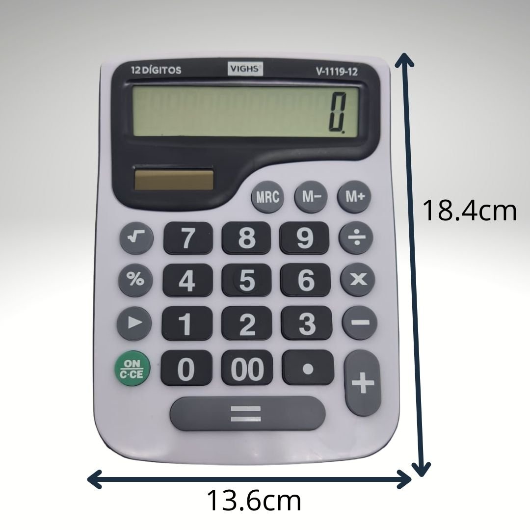 Calculadora de Mesa Grande 12 dígitos V1119 - 3