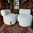 Ver imagem 7 de Kit 2 Poltronas Decorativa Mônaco Linho Bege