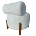 Ver imagem 4 de Kit 2 Poltronas Decorativa Mônaco Linho Bege