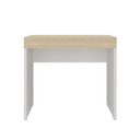 Ver imagem 4 de Escrivaninha Mind Moderno 2 Portas MDP 85cm Carvalho e Branco