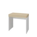 Ver imagem 5 de Escrivaninha Mind Moderno 2 Portas MDP 85cm Carvalho e Branco