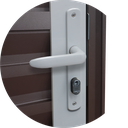 Ver imagem 3 de Porta Veneziana Alumínio 80 e.L25 Mix Corten Brimak