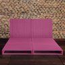 Conjunto de Cama de Pallet e Cabeceira Ninho - Roxo - Casal Padrão - 1