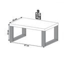 Ver imagem 3 de Mesa de Centro Industrial 100% Mdf Off White/freijó F13 - Pradel