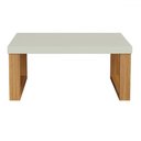Ver imagem 2 de Mesa de Centro Industrial 100% Mdf Off White/freijó F13 - Pradel