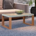 Ver imagem 1 de Mesa de Centro Industrial 100% Mdf Off White/freijó F13 - Pradel