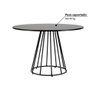 Mesa de Jantar Redonda Industrial Vicking 110 cm - Preto - 3