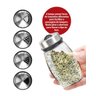 Kit Porta Condimentos 6 Pcs + Suporte Unyhome - 2