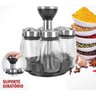 Kit Porta Condimentos 6 Pcs + Suporte Unyhome - 1