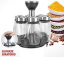 Ver imagem 1 de Kit Porta Condimentos 6 Pcs + Suporte Unyhome