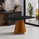 Ver imagem 2 de Mesa de Jantar 6 Lugares Multimóveis Cr50248 Cinamomo/preto
