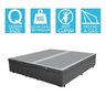 Base Cama Box Baú Bipartido Queen Size Corino Cinza 43x158x198 - 2