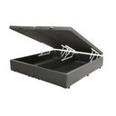 Ver imagem 1 de Base Cama Box Baú Bipartido Queen Size Corino Cinza 43x158x198