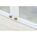 Ver imagem 3 de Armário Aéreo P/ Cozinha Americana 3 Portas de Vidro (2 C/ Vidro) 120cm Branco - Henn