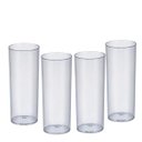 Ver imagem 1 de Kit 4 Copos Tubo Long Drink Acrílico Transparente 300ml
