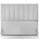 Ver imagem 2 de Kit Cabeceira Cama Box Queen 160cm com Calçadeira Baú Dália W01 Linho Cinza - Lyam Decor