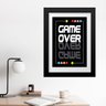 Quadro Decorativo Quarto Gamer - 60x48cm:madeira Preta - 1