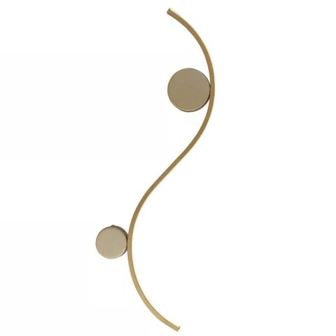 Arandela Avis Led 15w 3000k Bivolt (a) 14,8cm X (l) 60cm X (p) 3,5cm Alumínio Dourado