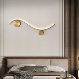 Arandela Avis Led 15w 3000k Bivolt (a) 14,8cm X (l) 60cm X (p) 3,5cm Alumínio Dourado - 5
