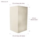 Ver imagem 3 de Cúpula de Abajur 23x13x13cm Tecido Algodão Soquete Importado Ref 49