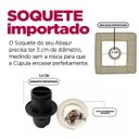 Ver imagem 6 de Cúpula de Abajur 23x13x13cm Tecido Algodão Soquete Importado Ref 49