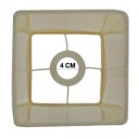 Ver imagem 5 de Cúpula de Abajur 23x13x13cm Tecido Algodão Soquete Importado Ref 49