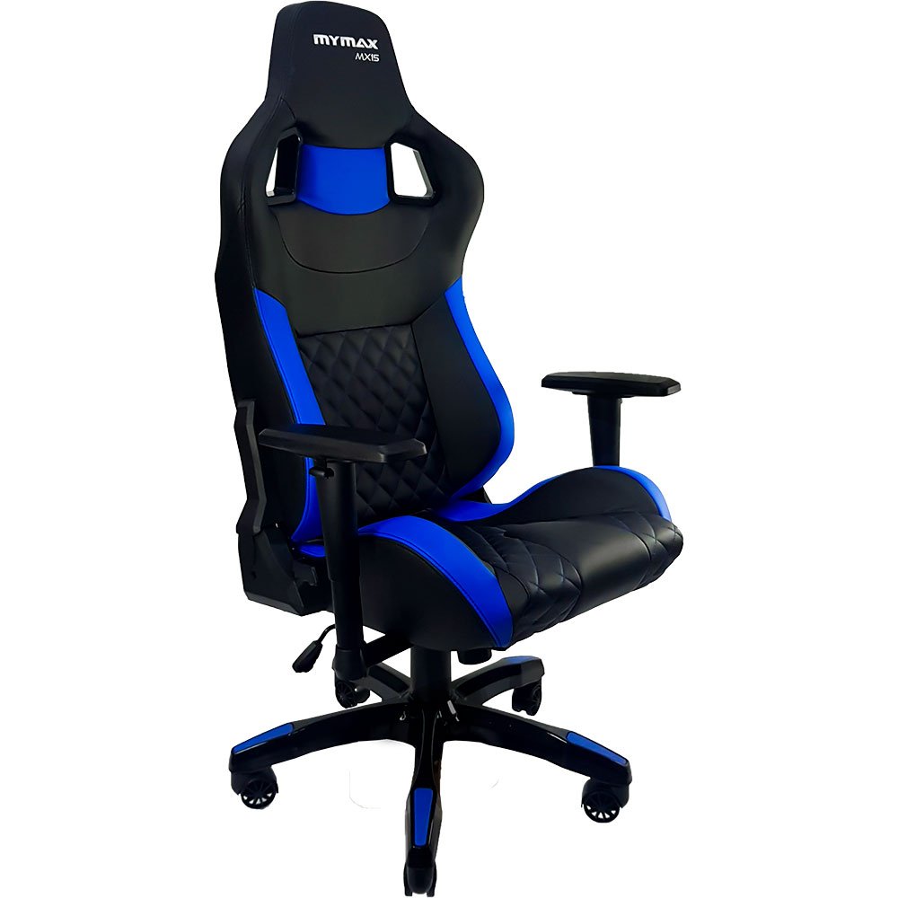 Cadeira Gamer MX15 Giratoria Escritorio Mymax:Azul/Único - 1
