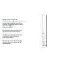 Ver imagem 2 de Porta para Closet com Espelho Individual 40cm com Puxador Perfil Champagne Prime Luciane Móveis